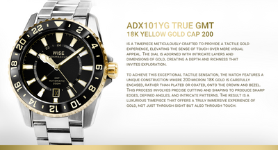 ADX101YG True GMT 18K Gold Cap 200