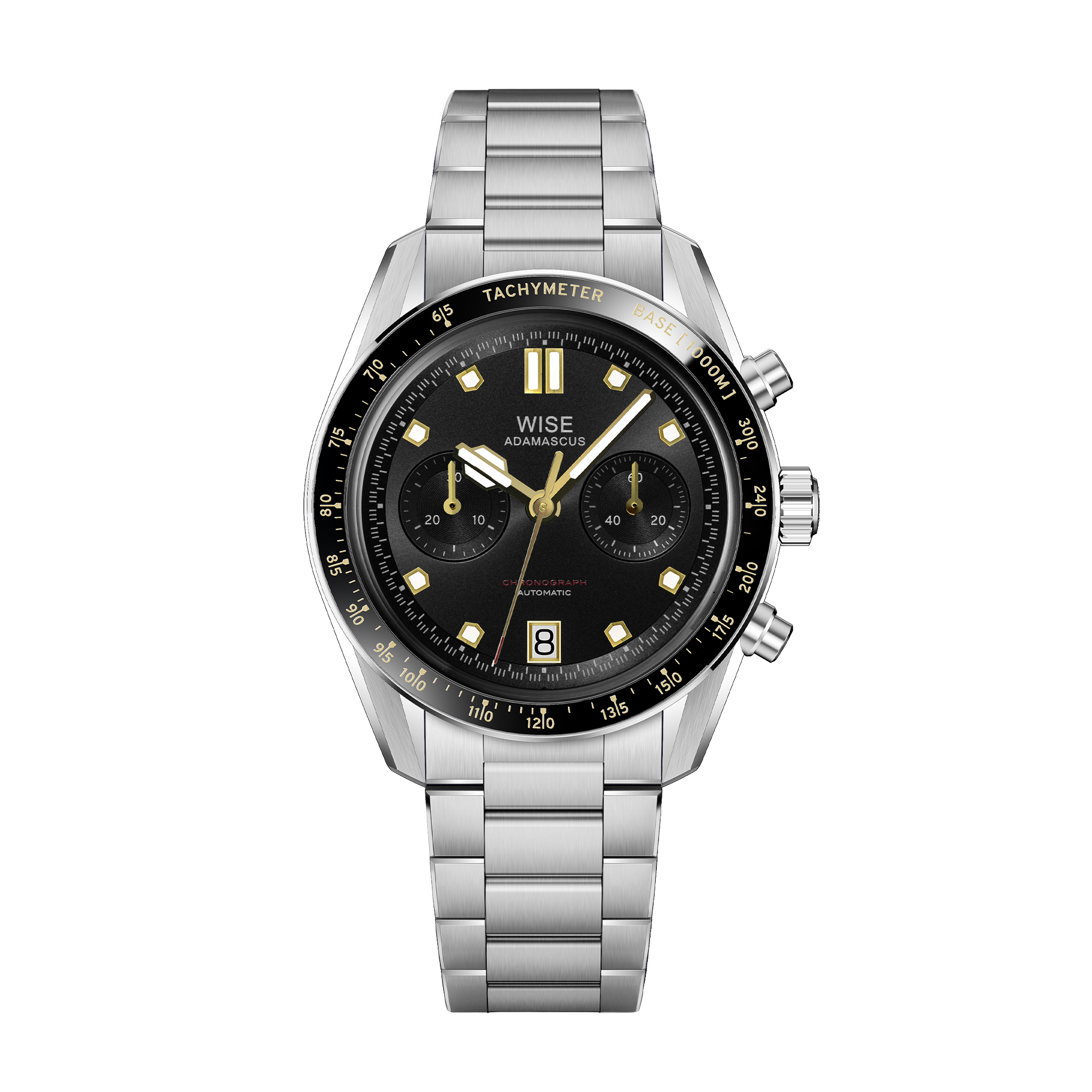 ADAMASCUS AD8CHRO11 Chronograph Black-Grey – WISE