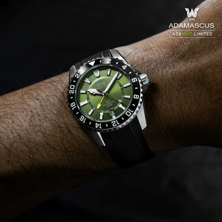 WISE ADX FKM Rubber Strap 20 mm. (Curved end)