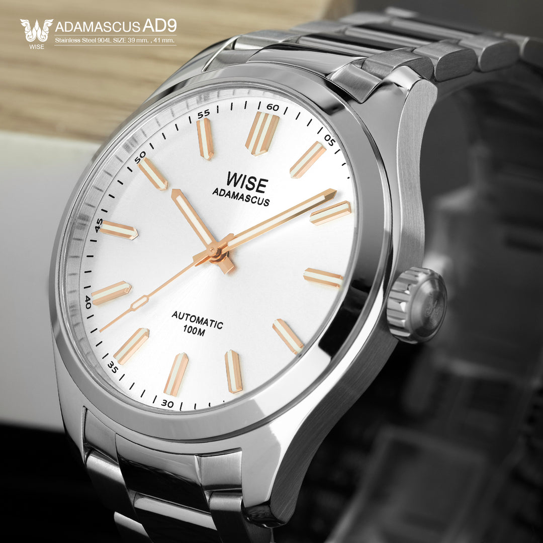 ADAMASCUS AD990 Stainless 904L (39, 41 mm.) – WISE