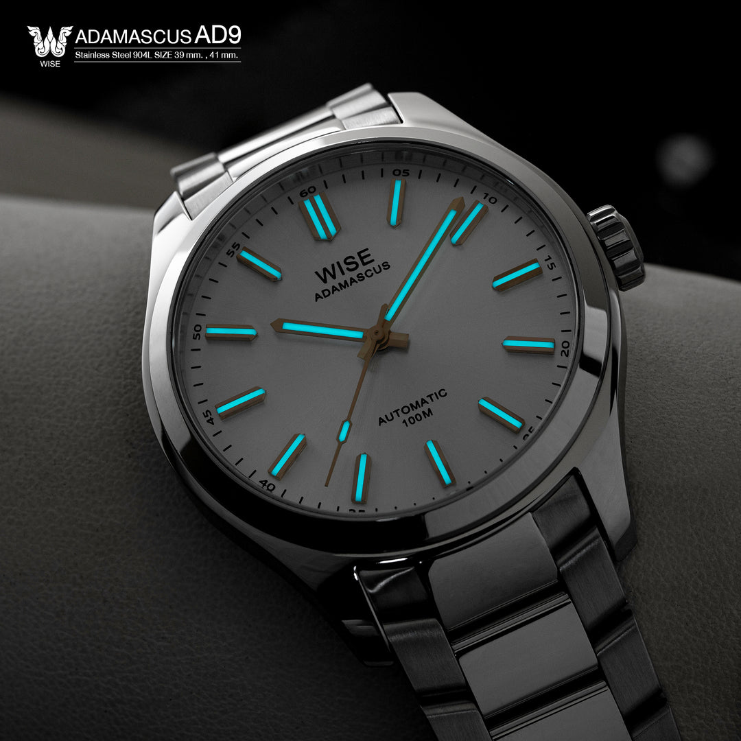 ADAMASCUS AD990 Stainless 904L (39, 41 mm.) – WISE