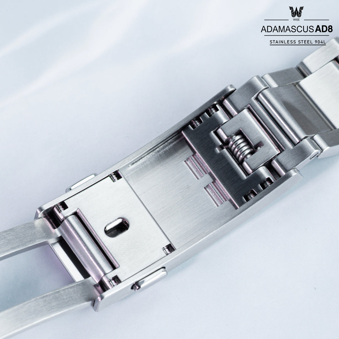 WISE AD8SS Bracelet Stainless Steel 904L 20 mm. (New Version)