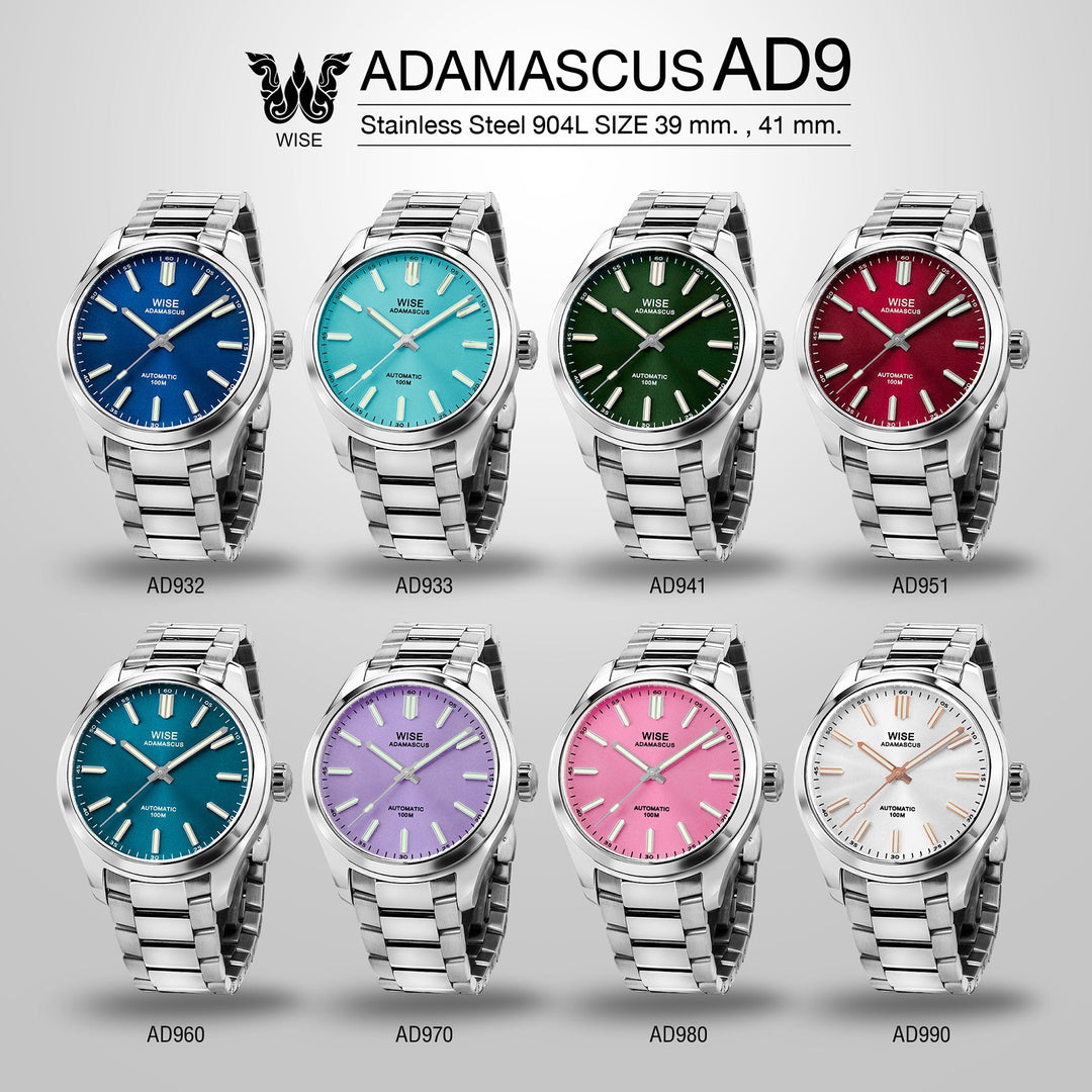 ADAMASCUS AD951 Stainless 904L (39, 41 mm.) – WISE
