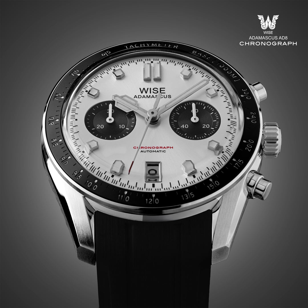 エクゾディア ADAMASCUS AD8 Chronograph White-Black – WISE
