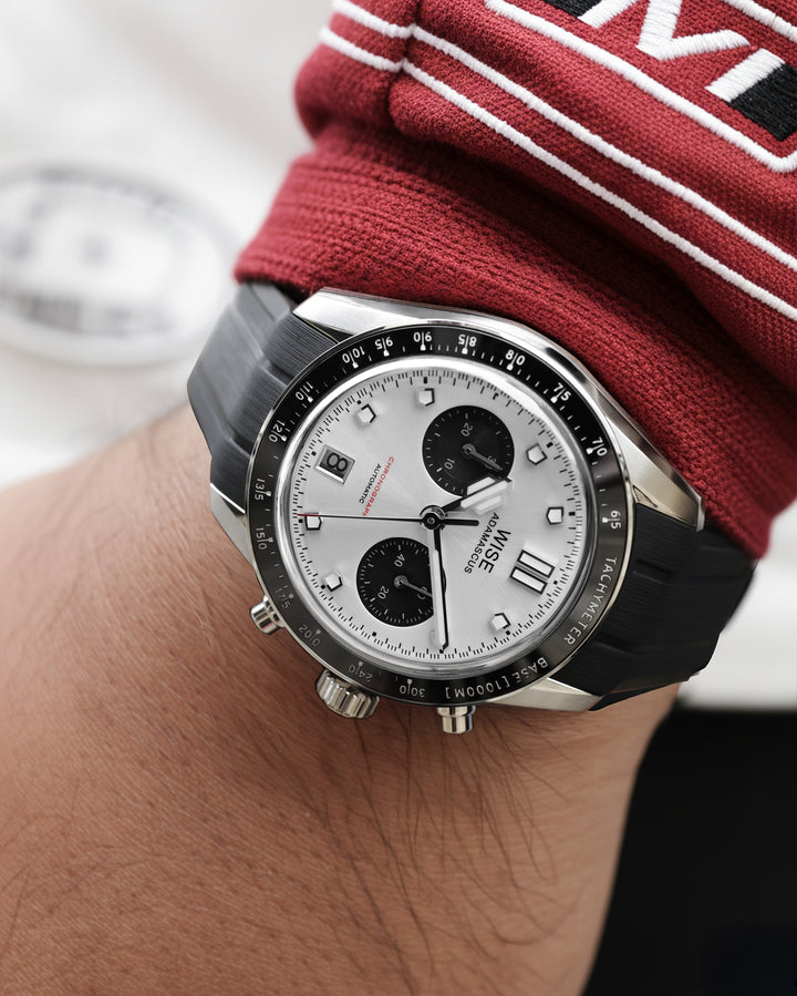 アクテムラ ADAMASCUS AD8 Chronograph White-Black – WISE